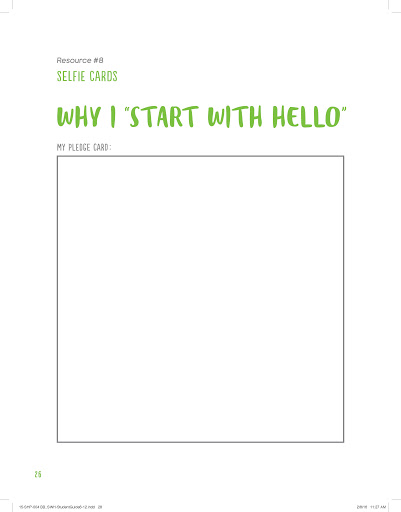 Pledge to Start with Hello 